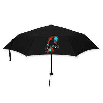 Joueurs de basket-ball - Parapluie standard - noir - Devant