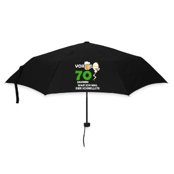 Vor 70 Jahren war ich mal der Schnellste - Regenschirm (klein) - Schwarz - Vorne