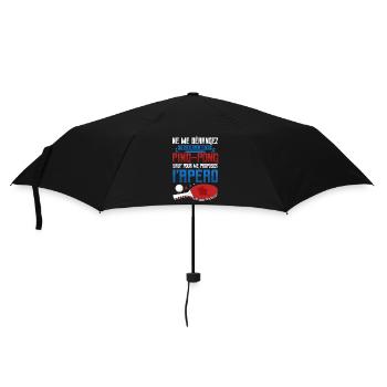 Ping Pong | Joueur de tennis de table - Parapluie standard - noir - Devant
