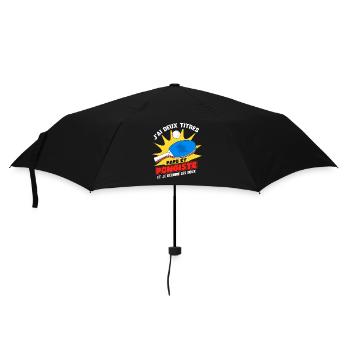 Papy Et Pongiste - Parapluie standard - noir - Devant