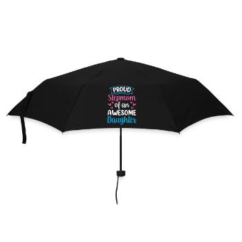 Stolze Stiefmutter Einer Großartigen Tochter Kind - Regenschirm (klein) - Schwarz - Vorne