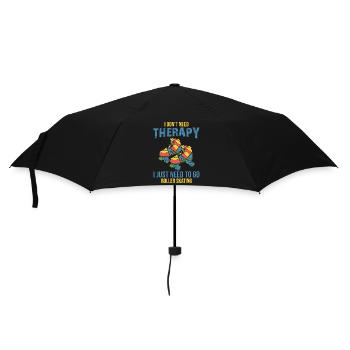 Je n’ai pas besoin de thérapie, j’ai juste besoin d’aller faire du patin à roulettes - Parapluie standard - noir - Devant