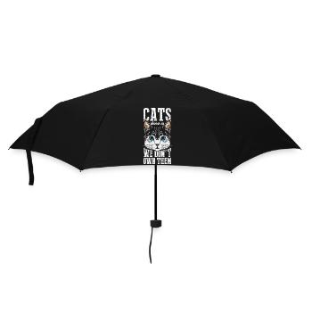 Les chats nous choisissent, nous ne les possédons pas - Parapluie standard - noir - Devant