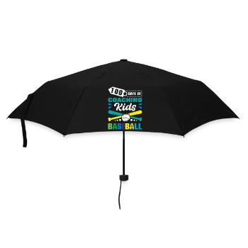 100 jours d’entraînement de baseball pour enfants - Parapluie standard - noir - Devant