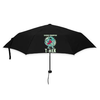 Boxing Dinosaur TRex - Umbrella (small) - black - Front
