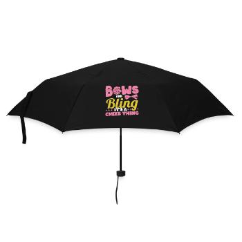 Schleifen & Bling It's A Cheer Thing Cheerleading - Regenschirm (klein) - Schwarz - Vorne