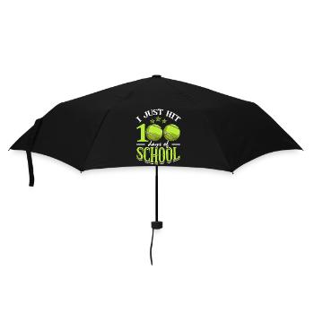 I just finished 100 days of school Tennis Sports - Umbrella (small) - black - Front