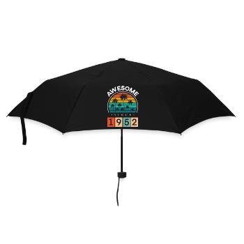 1952 Anniversaire Né Année de naissance millésime - Parapluie standard - noir - Devant