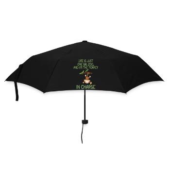 Life's a Zoo, Be the Funny Monkey in Charge - Parapluie standard - noir - Devant