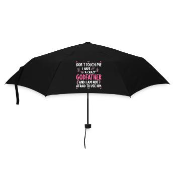 I have a crazy godfather - Umbrella (small) - black - Front