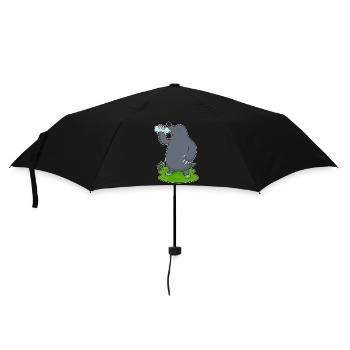 Bouteille d’eau de taupe - Parapluie standard - noir - Devant