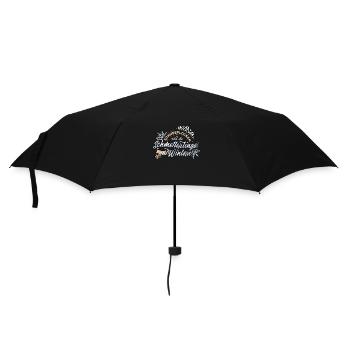 Schneeflocken sind die Schmetterlinge des Winters - Regenschirm (klein) - Schwarz - Vorne