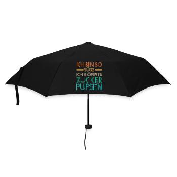Deine Fürze stinken aber Ich liebe Dich - Regenschirm (klein) - Schwarz - Vorne