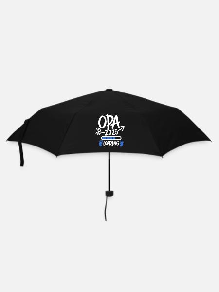 Opa 2023 loading - Opa werden - Bald Opa - Regenschirm (klein) - Schwarz