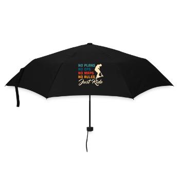 Scooter Scooter Scooter Gift - Umbrella (small) - black - Front