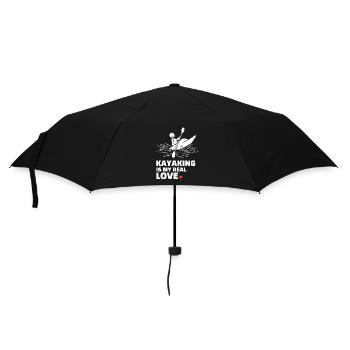 Ich Liebe Kajakfahren - Regenschirm (klein) - Schwarz - Vorne