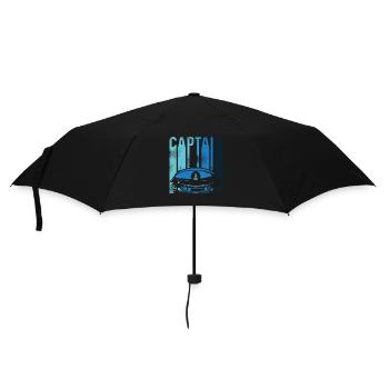 Captain's cap blue - Umbrella (small) - black - Front