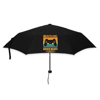 Ich Werde Großer Bruder 2023 - Regenschirm (klein) - Schwarz - Vorne