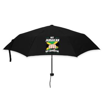 Not Jamaican But Supportive Travel Tourist Jamaica - Umbrella (small) - black - Front