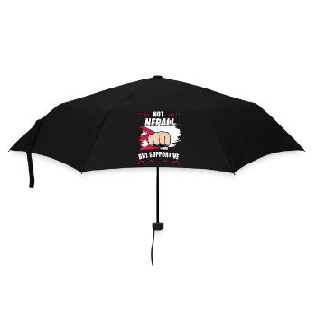 Pas népalais mais soutien voyage touristique népalais - Parapluie standard - noir - Devant