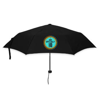 Official 18th birthday eighteen birthday child - Umbrella (small) - black - Front