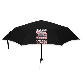 Elephant Animal Elephant Zoo - Umbrella (small) - black - Front