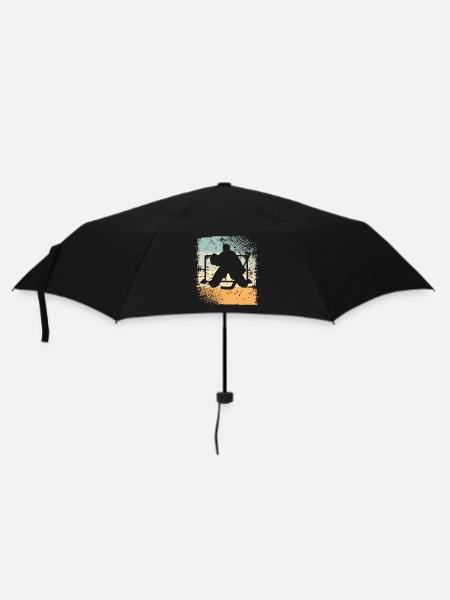 Eishockey - Regenschirm (klein) - Schwarz