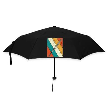 Flute Flute player Flutist - Umbrella (small) - black - Front