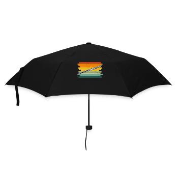 Flute Flute player Flutist - Umbrella (small) - black - Front