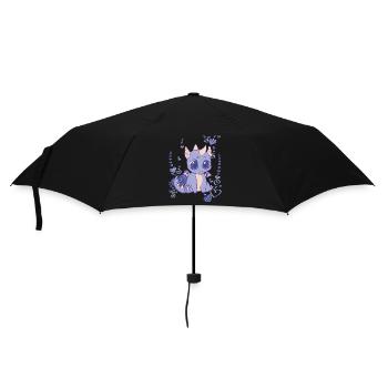 I love cute baby dragons - Umbrella (small) - black - Front