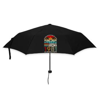Legendär seit 1981 alle Originalteile - Regenschirm (klein) - Schwarz - Vorne