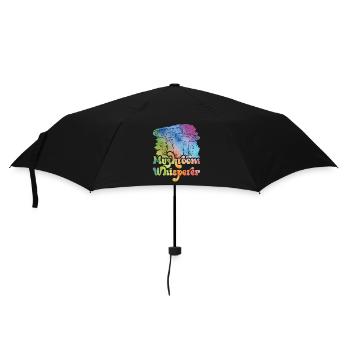 Mushroom Whisperer Mushroom Whisperer Mushroom Picker Mushrooms - Umbrella (small) - black - Front