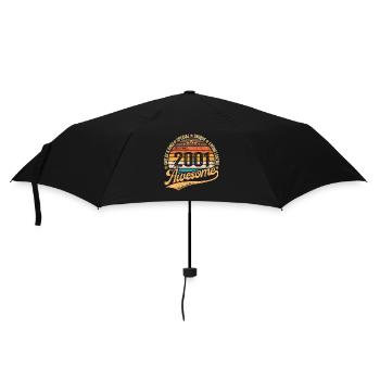 2001 Birthday Retro Gift born Year 2001 - Umbrella (small) - black - Front