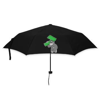 7 Jahre alt - 7. Geburtstag - Regenschirm (klein) - Schwarz - Vorne