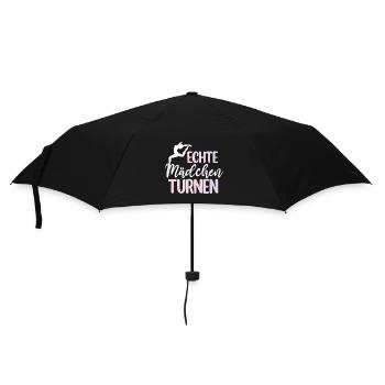 Turnen | Turnerin Gymnastik Turnen Mädchen Frauen - Regenschirm (klein) - Schwarz - Vorne