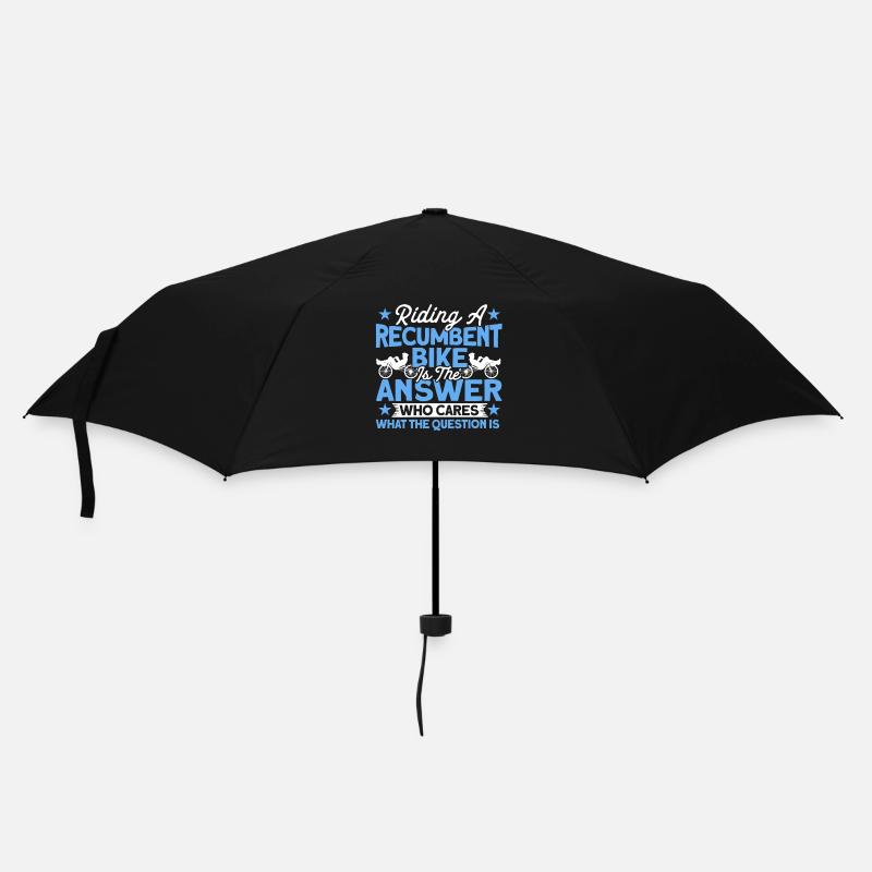 Vélo couché Cycliste couché - Parapluie standard - noir