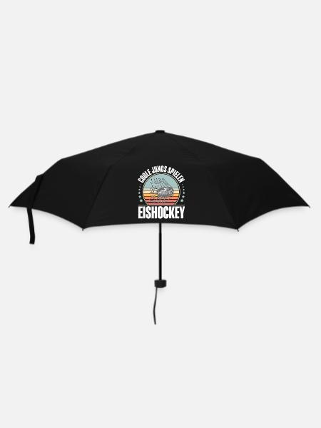 Eishockey - Regenschirm (klein) - Schwarz