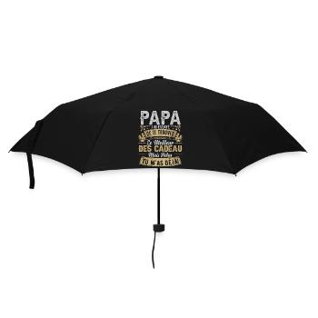 Drole Fête De Père Papa - Parapluie standard - noir - Devant