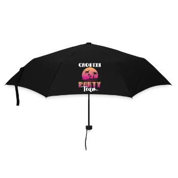 Croatia Party Team - Umbrella (small) - black - Front