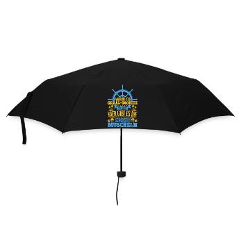 Schöne Muscheln - Warum ich Graal-Müritz so liebe - Regenschirm (klein) - Schwarz - Vorne
