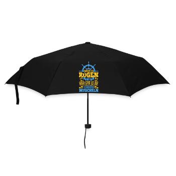 Schöne Muscheln - Warum ich Rügen so liebe - Regenschirm (klein) - Schwarz - Vorne