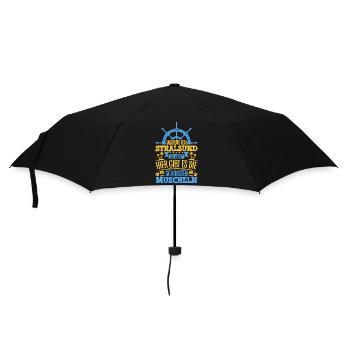 Schöne Muscheln - Warum ich Stralsund so liebe - Regenschirm (klein) - Schwarz - Vorne