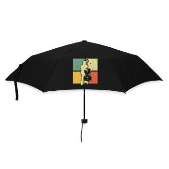 Contrebasse Contrebassiste Contrebassiste - Parapluie standard - noir - Devant