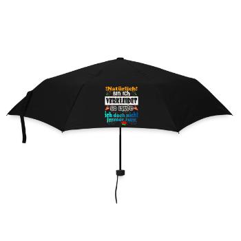 Kostüm Natürlich Verkleidet - Regenschirm (klein) - Schwarz - Vorne