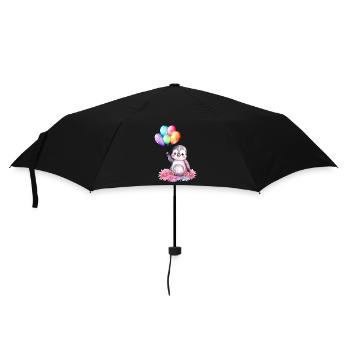 penguin animal cute antarctica bird zoo winter cold - Umbrella (small) - black - Front