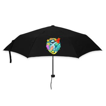 Cadeau de garçon d’anniversaire de 4 ans - Parapluie standard - noir - Devant