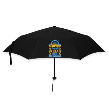 Schöne Muscheln - Warum ich Blokhus so liebe - Regenschirm (klein) - Schwarz - Vorne