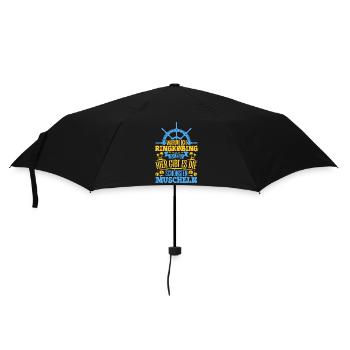 Schöne Muscheln - Warum ich Ringkøbing so liebe - Regenschirm (klein) - Schwarz - Vorne