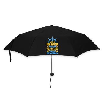 Schöne Muscheln - Warum ich Skagen so liebe - Regenschirm (klein) - Schwarz - Vorne