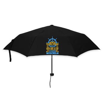 Schöne Muscheln - Warum ich Vejers Strand so liebe - Regenschirm (klein) - Schwarz - Vorne